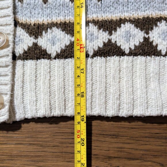 American Eagle Fair Isle knit cardigan sweater size XXS - Picture 8 of 16
